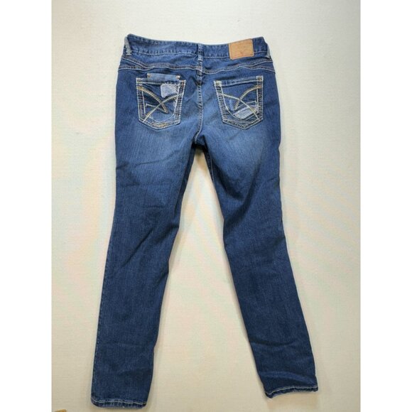 Amethyst Jeans Womens Distressed Skinny Jeans Size 11 Blue Denim Streetwear - Picture 11 of 15